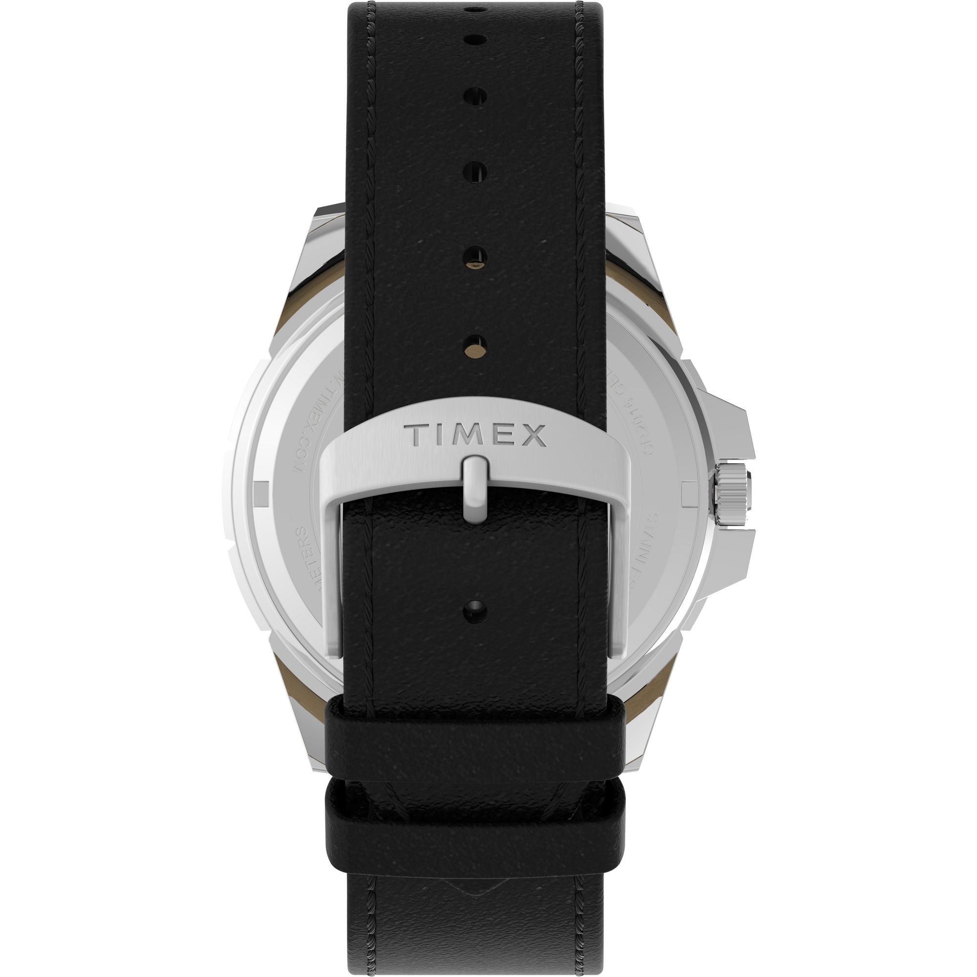 TW2V79100 Reloj Timex Steel Hombre Correa Cuero Negro