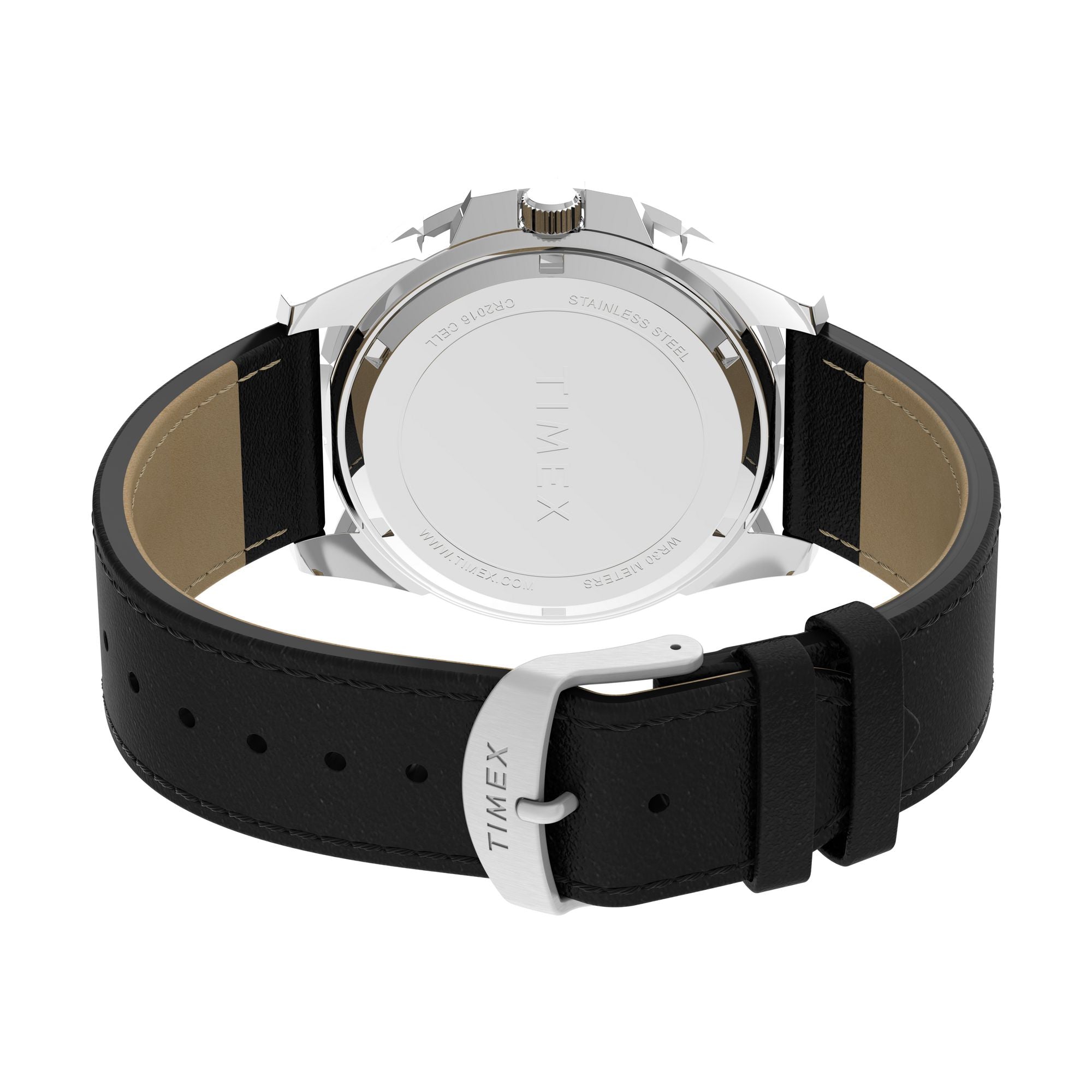 TW2V79100 Reloj Timex Steel Hombre Correa Cuero Negro