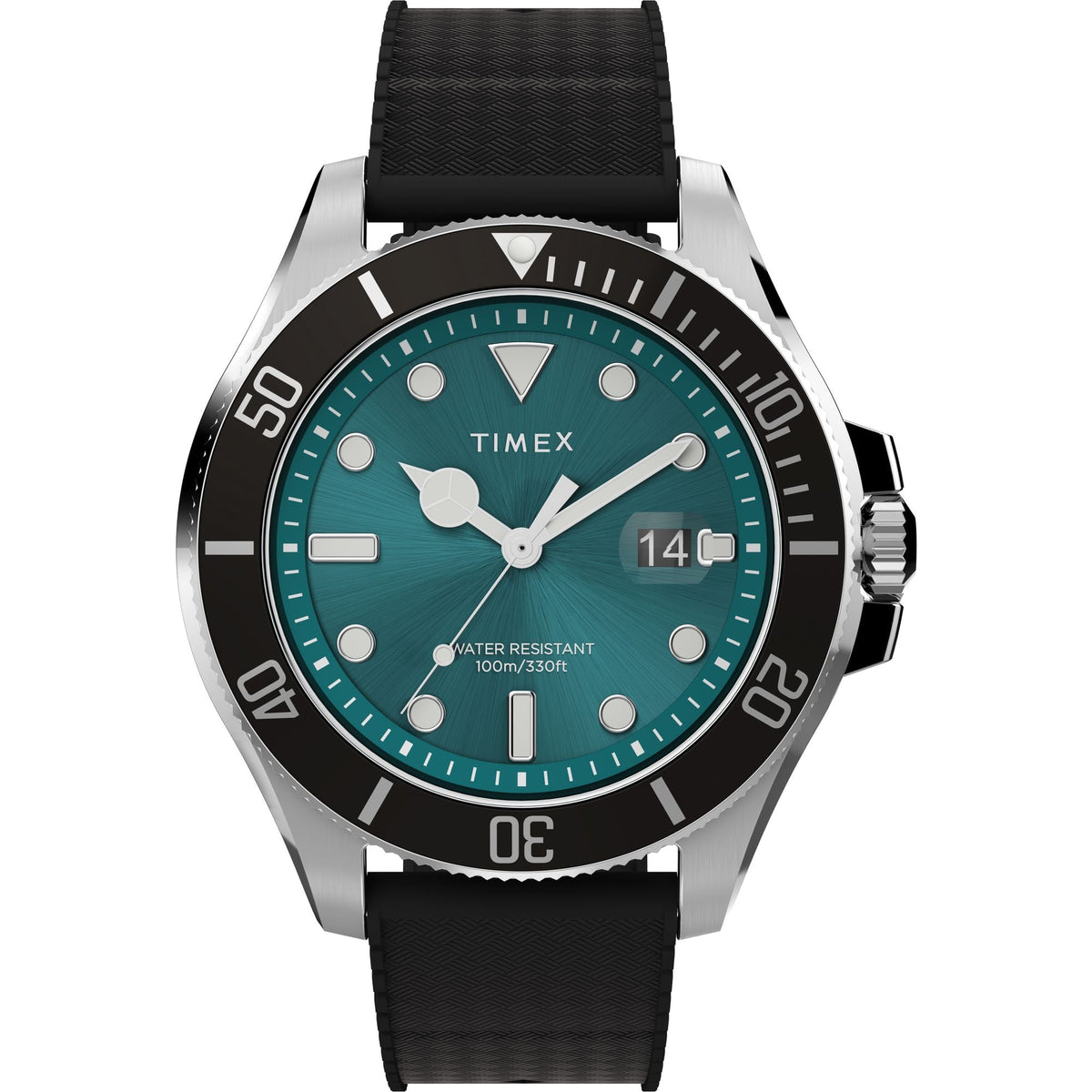 TW2V91700 Reloj Timex Harnborside de hombre correa de silicona - Resina Negro