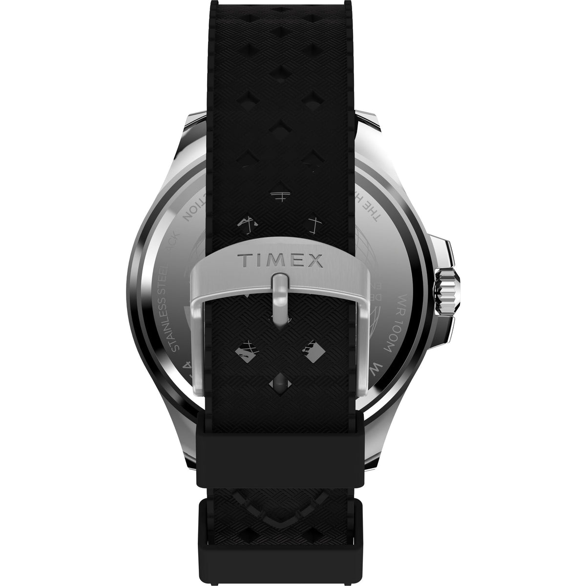TW2V91700 Reloj Timex Harnborside de hombre correa de silicona - Resina Negro