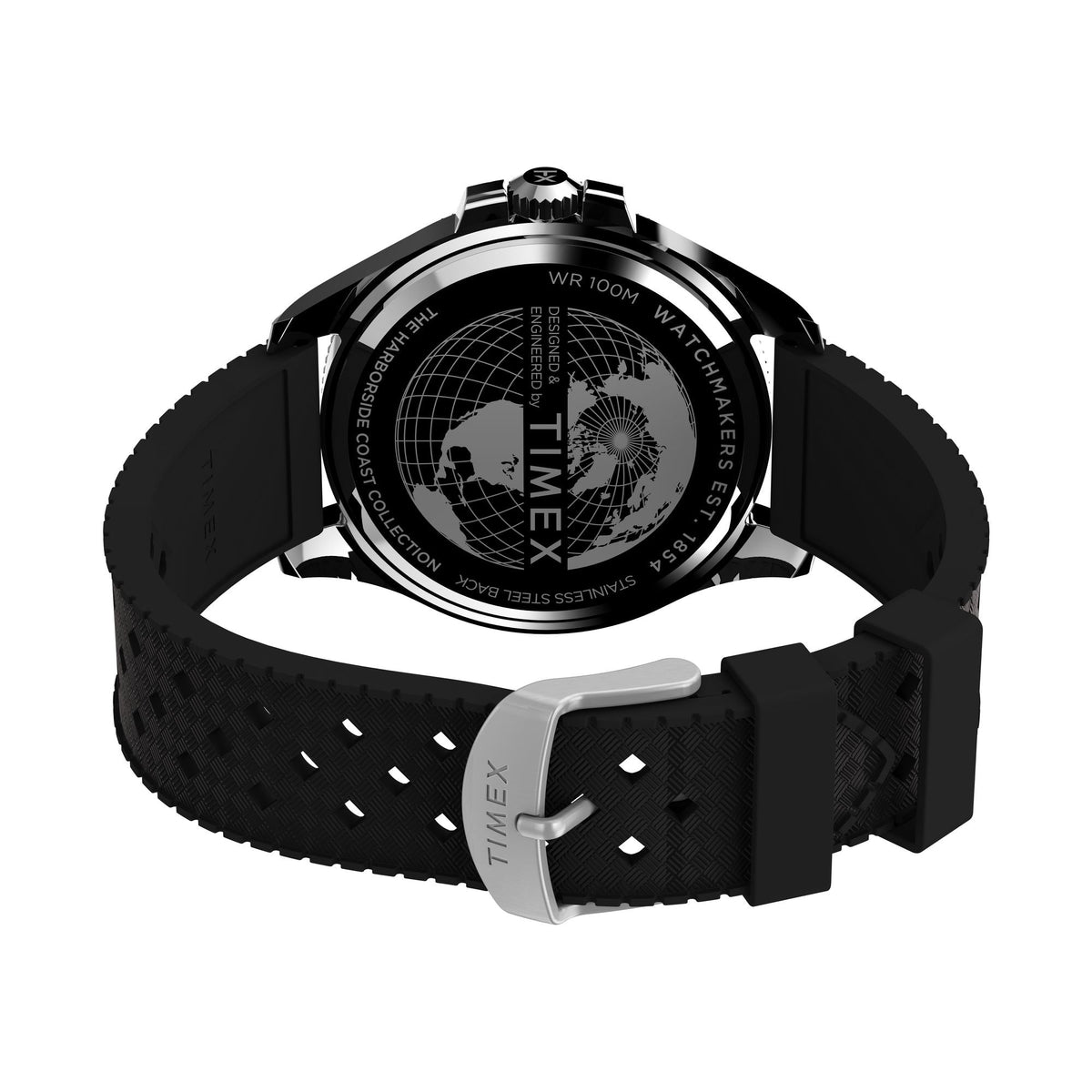 TW2V91700 Reloj Timex Harnborside de hombre correa de silicona - Resina Negro