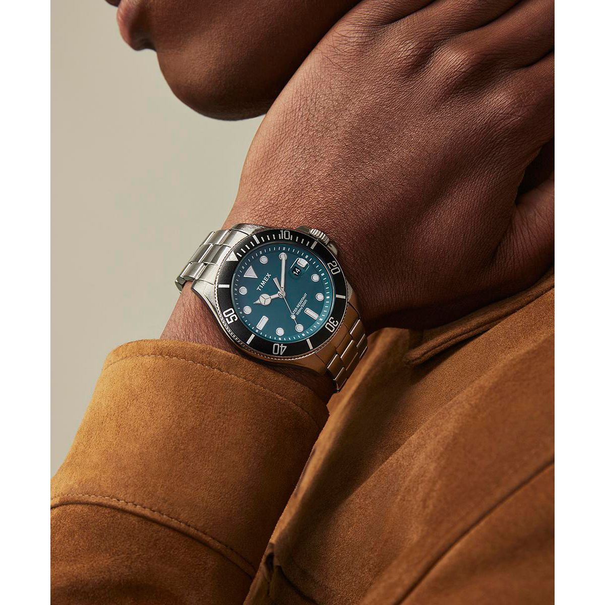 TW2V91900 Reloj Timex Harboside Hombre Acero Verde
