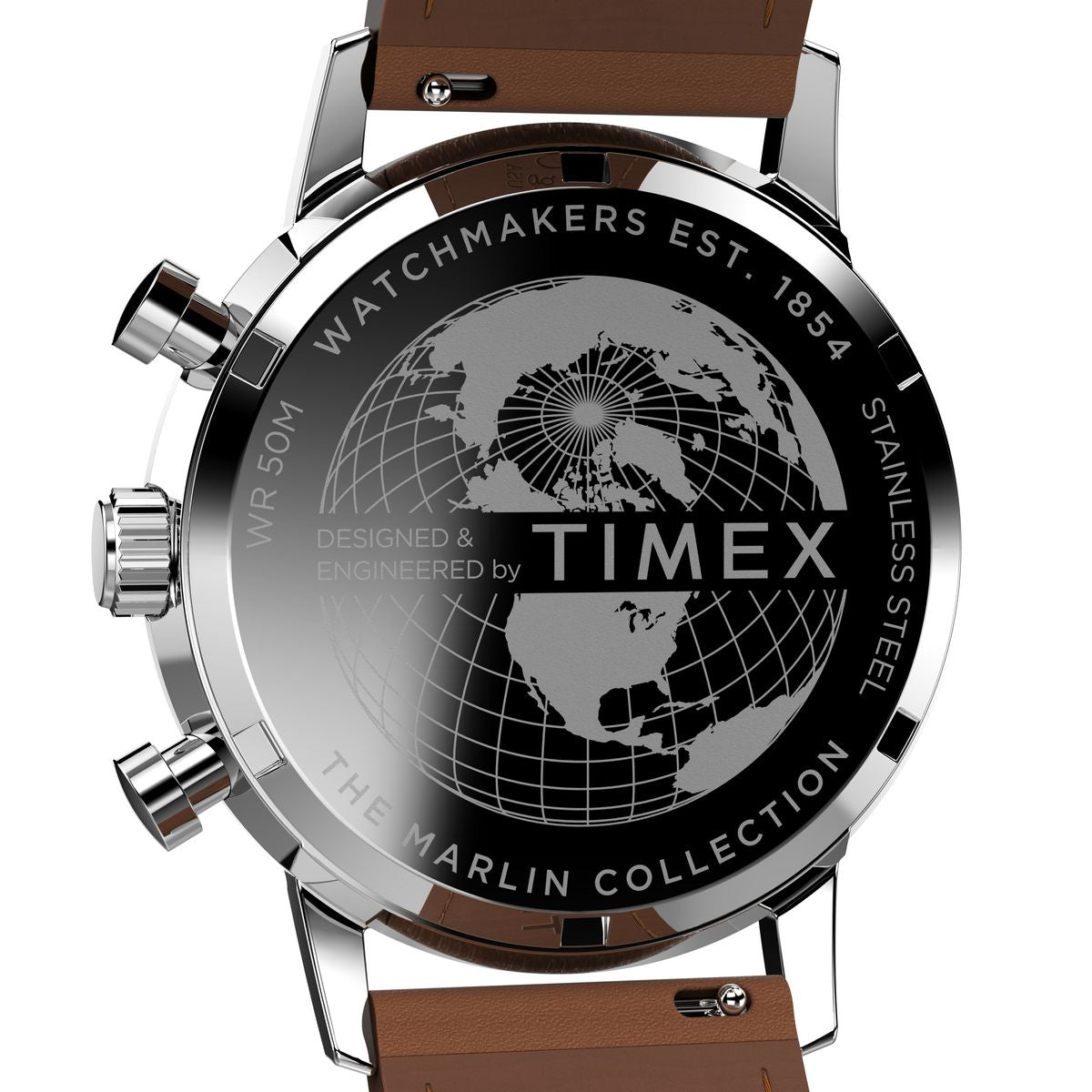 TW2W10100 Reloj Timex Marlin Cronógrafo de hombre correa de cuero - Cuero Marrón