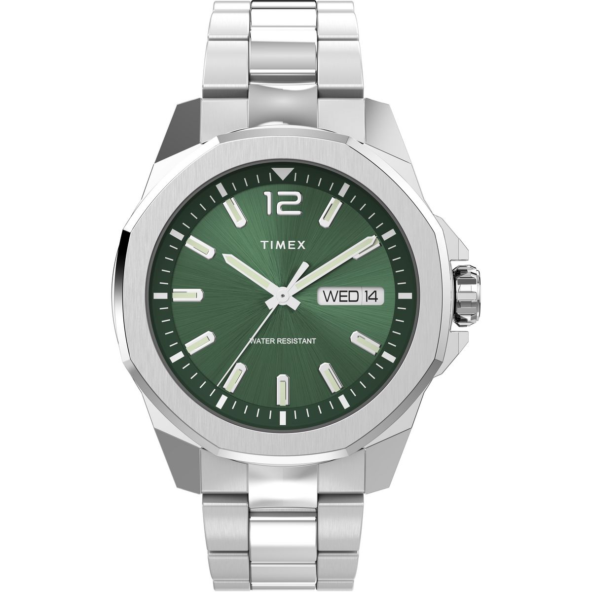 TW2W13900 Reloj Timex Essex Hombre Correa Acero Esfera Verde