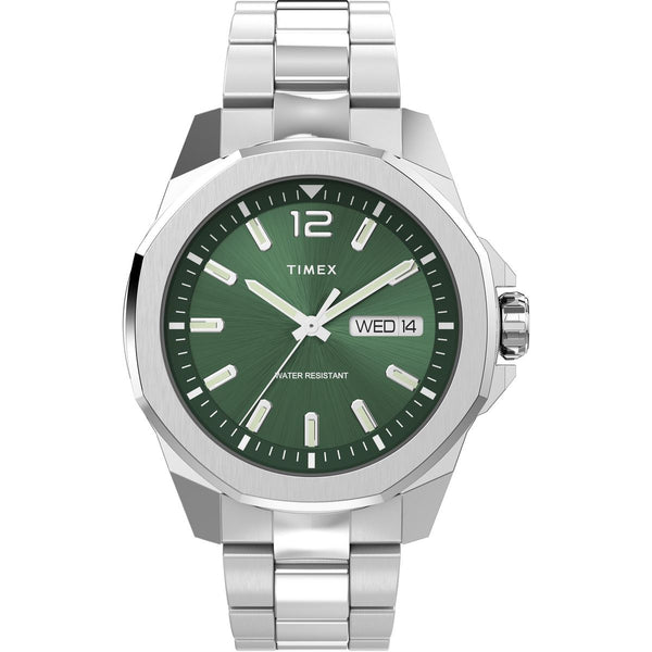 TW2W13900 Reloj Timex Essex Hombre Correa Acero Esfera Verde