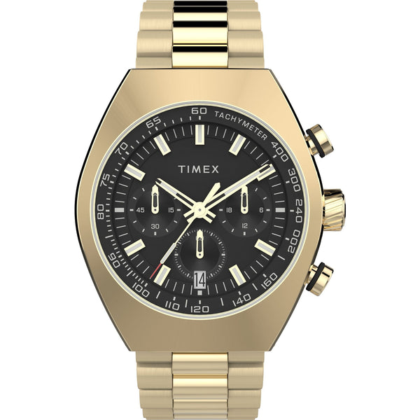 TW2W22100 Reloj Timex Legacy Hombre Dorado Esfera Negra