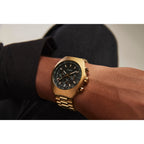 TW2W22100 Reloj Timex Legacy Hombre Dorado Esfera Negra