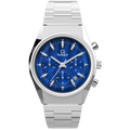 TW2W33700 Reloj Timex Q Falcon Eye Hombre Acero Azul