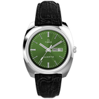 TW2W44700 Reloj Timex Q Timex Hombre Piel Negra Esfera Verde