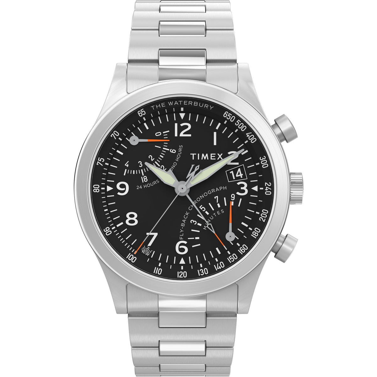 TW2W47800 Reloj Timex Waterbury de hombre correa de metal - Acero Inoxidable Plateado