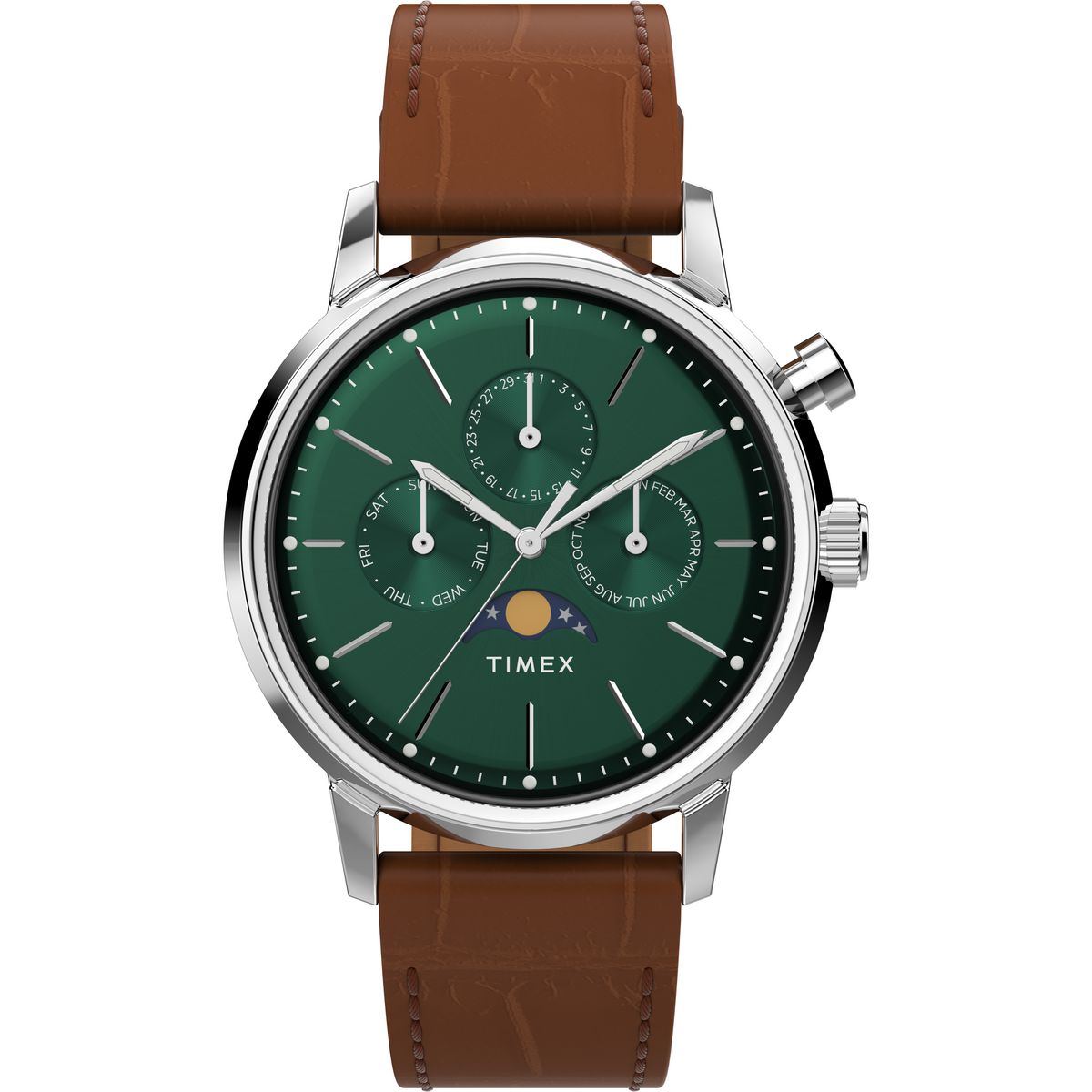TW2W51000 Reloj Timex Marlin de hombre correa de cuero - Cuero Marrón