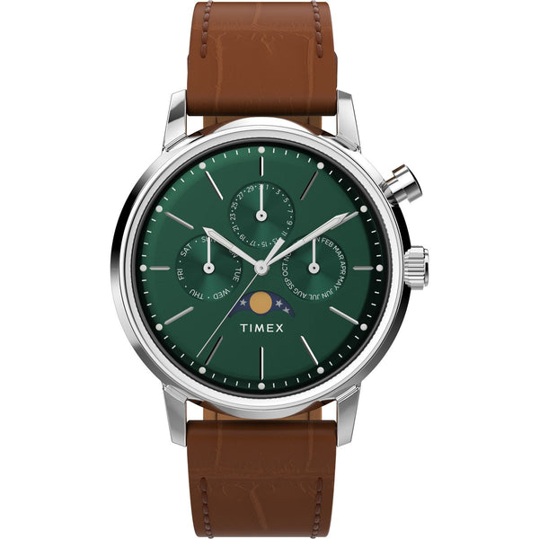TW2W51000 Reloj Timex Marlin de hombre correa de cuero - Cuero Marrón