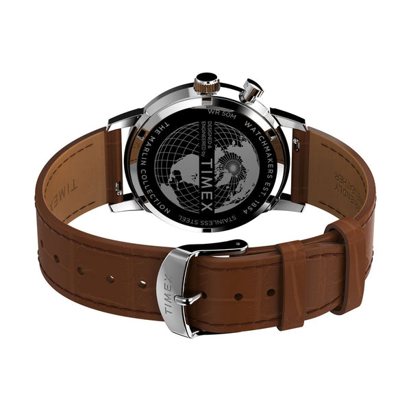 TW2W51000 Reloj Timex Marlin de hombre correa de cuero - Cuero Marrón
