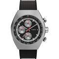 TW2W64500 Reloj Timex Legacy Tonneau de caballero pulsera de resina - Resina Negro