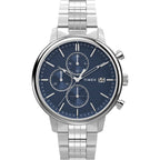 TW2W67900 Reloj Timex Chicago Hombre Acero Inoxidable Azul