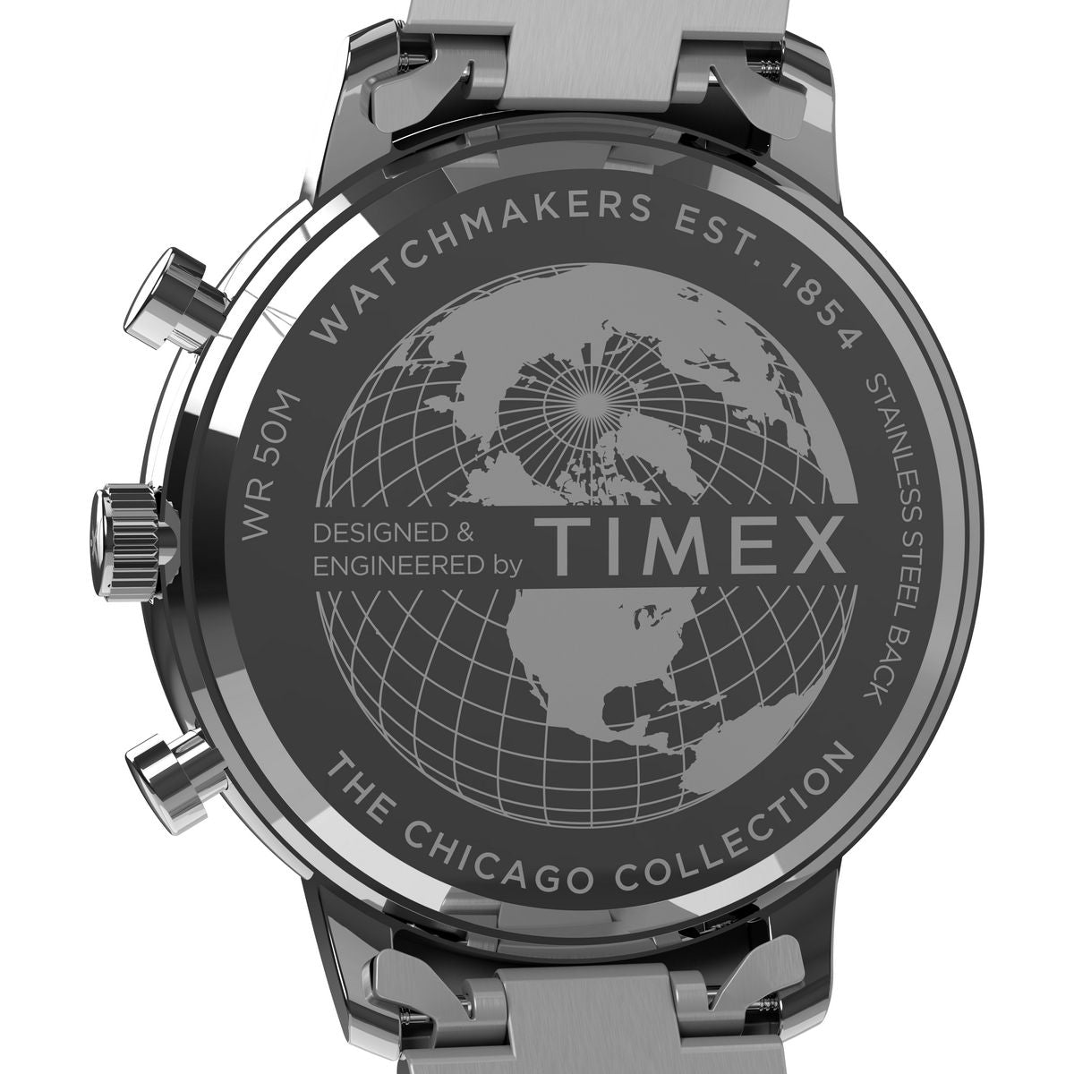 TW2W67900 Reloj Timex Chicago Hombre Acero Inoxidable Azul