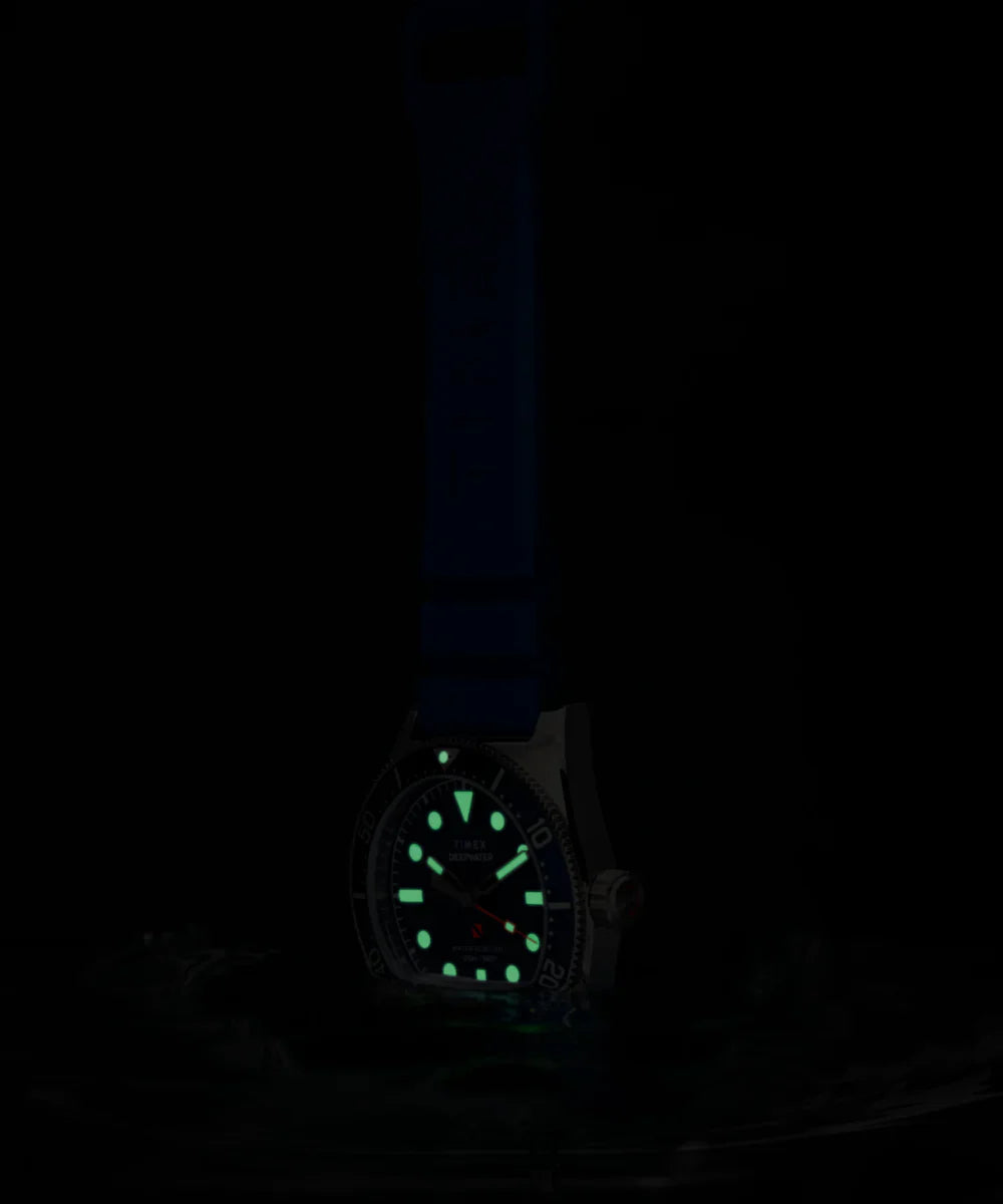 TW2W74600 Reloj Timex Deepwater Hombre Caucho Azul Marino