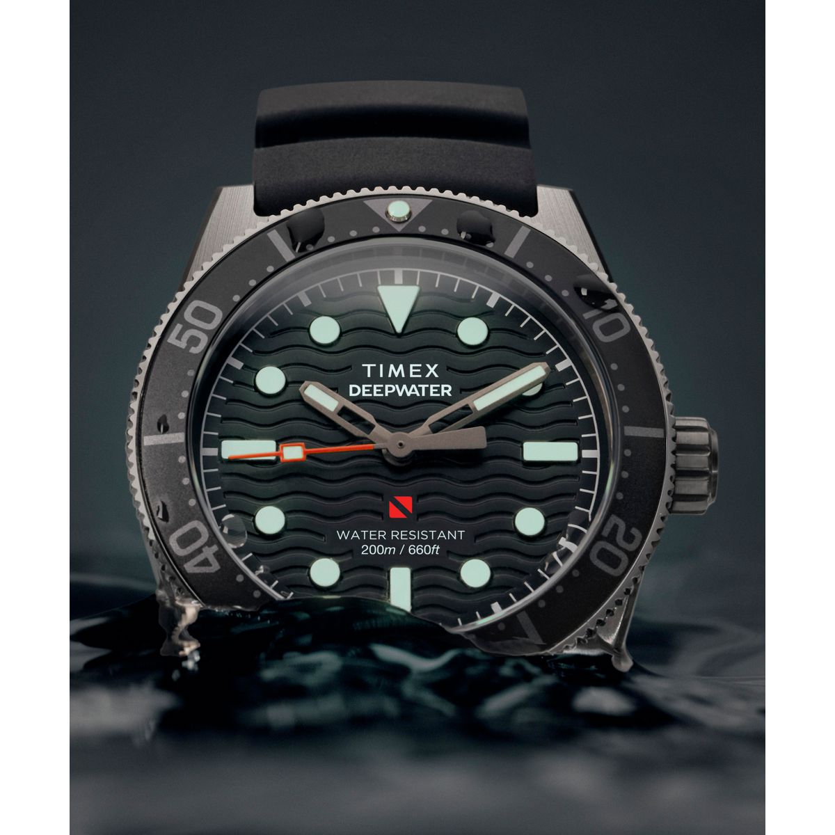 TW2W74700 Reloj Timex Deepwater Hombre Acero Pavonado
