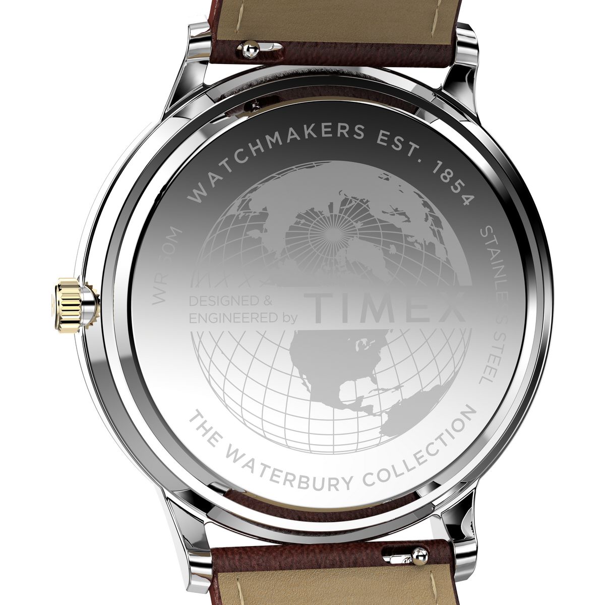 TW2W75600 Reloj Timex Waterbury Classic Fase Lunar de caballero banda de piel - Cuero Marrón
