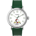 TW2W78900 Reloj Timex Peanuts Golf correa de resina Snoopy - Resina Verde