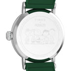 TW2W78900 Reloj Timex Peanuts Golf correa de resina Snoopy - Resina Verde