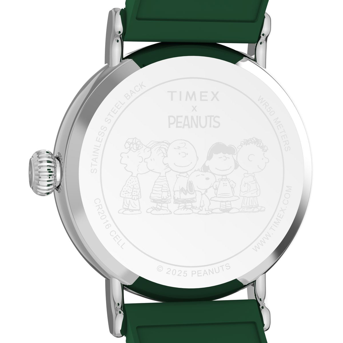 TW2W78900 Reloj Timex Peanuts Golf correa de resina Snoopy - Resina Verde