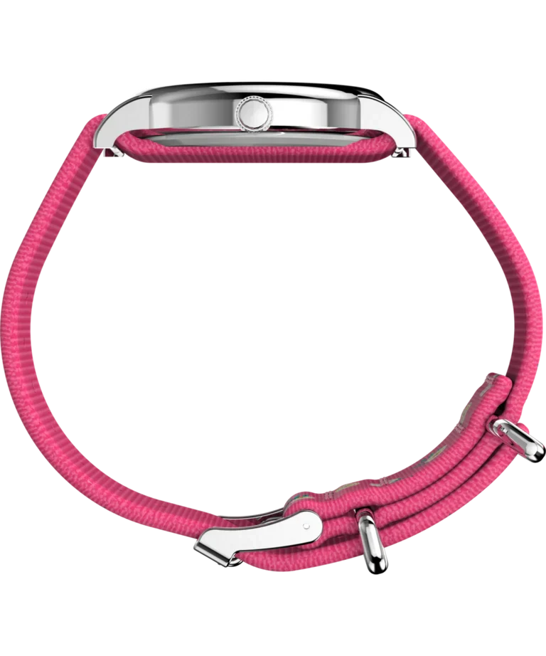 TW2W83100 Reloj Timex x Peaunuts Snoopy de dama pulsera de tela 38 mm - Tela Rosa