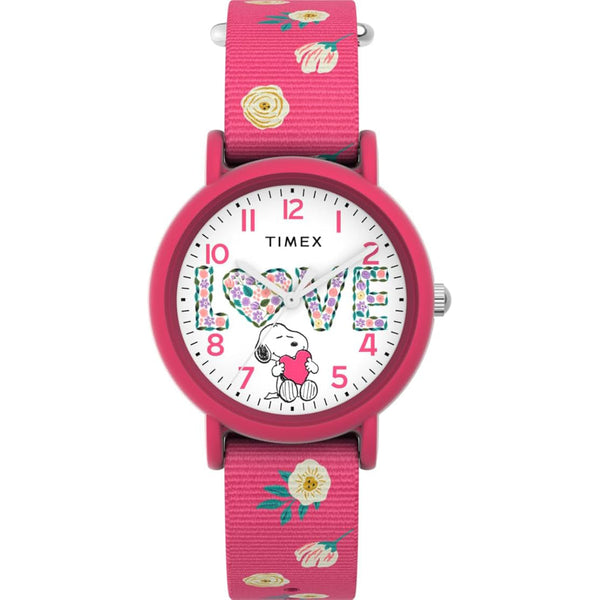 TW2W83200 Reloj Timex X Peaunuts Snoopy de mujer pulsera de tela 34 mm — original con garantía, La Relojería GT