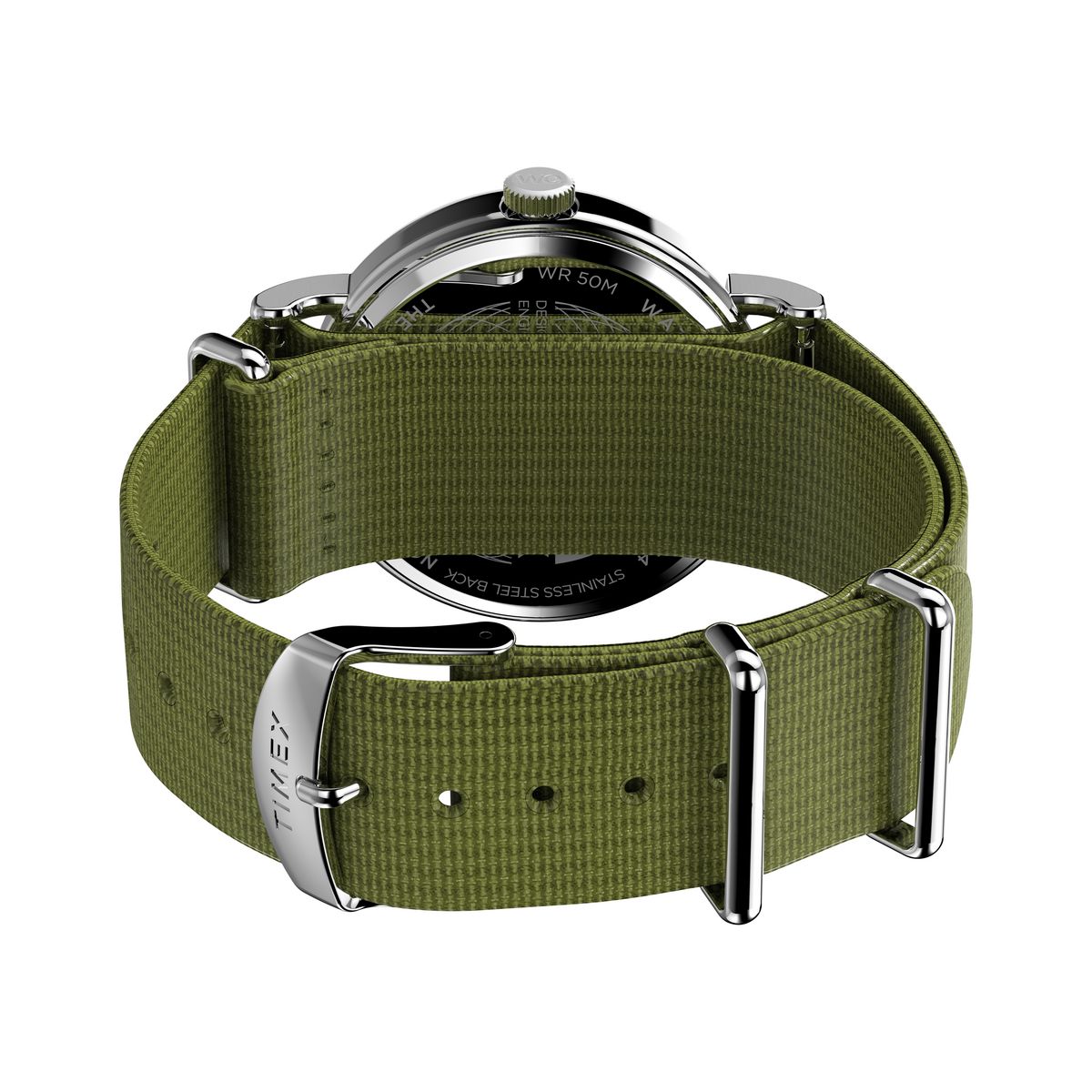 TW2W86000 Reloj Timex Weekender Hombre Correa Tela Verde