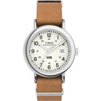 TW2W86500 Reloj Timex Weekender de dama correa de piel - Cuero Marrón