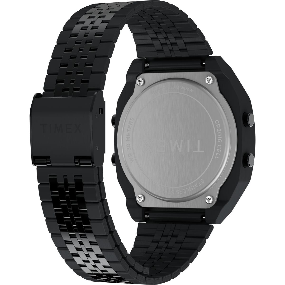 TW2W91600 Reloj Timex T80 Hombre Acero Negro