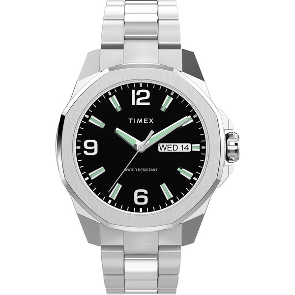 TW2W92700 Reloj Timex Essex Hombre Correa Acero Esfera Negra