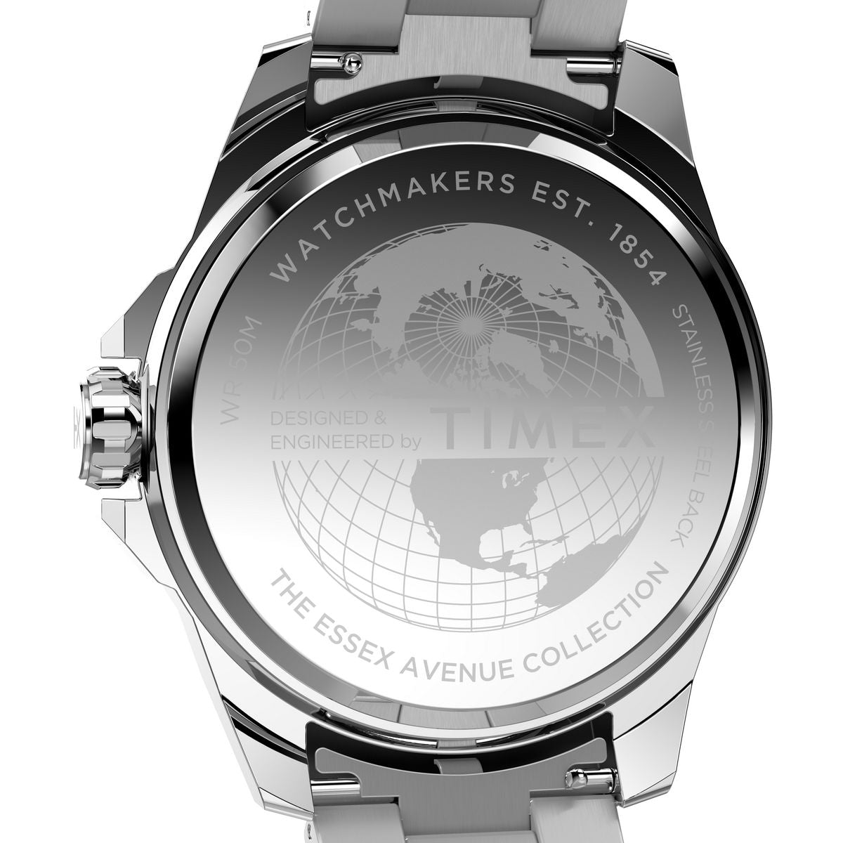TW2W92700 Reloj Timex Essex Hombre Correa Acero Esfera Negra