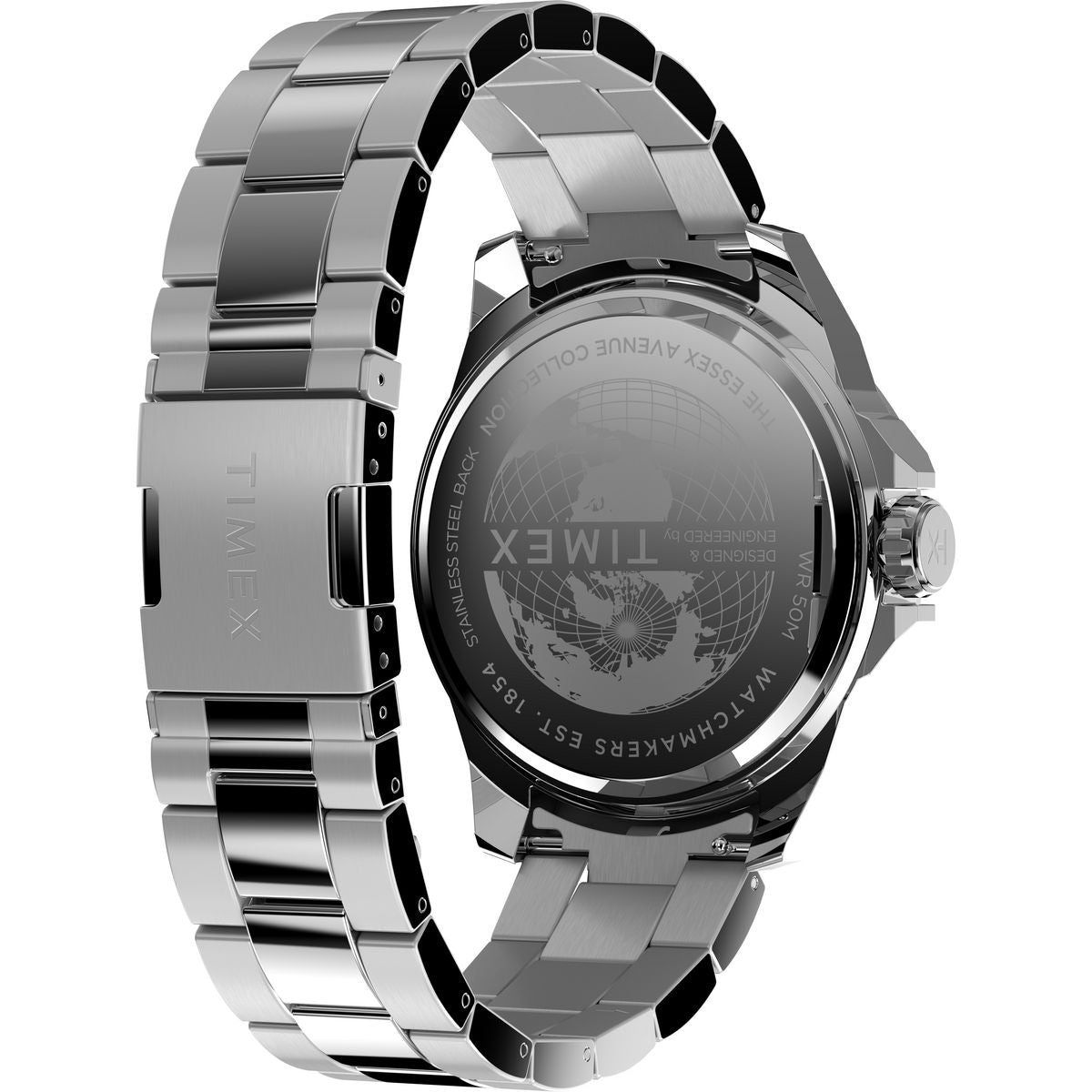 TW2W92700 Reloj Timex Essex Hombre Correa Acero Esfera Negra