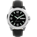 TW2W92900 Reloj Timex Essex de hombre correa de cuero - Cuero Negro