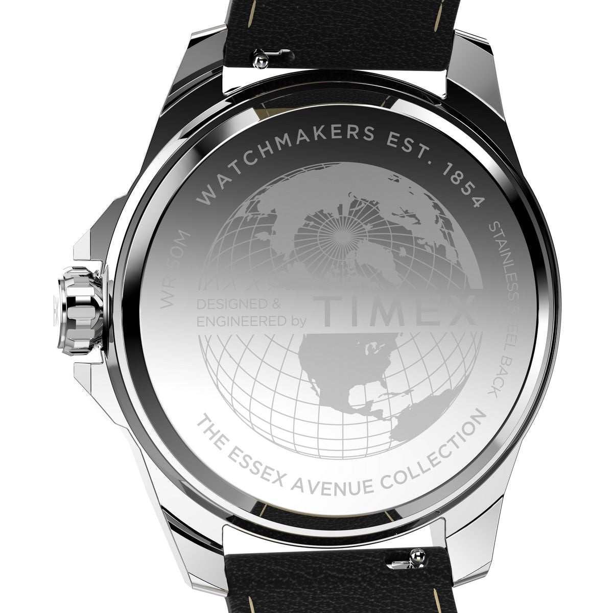 TW2W92900 Reloj Timex Essex de hombre correa de cuero - Cuero Negro