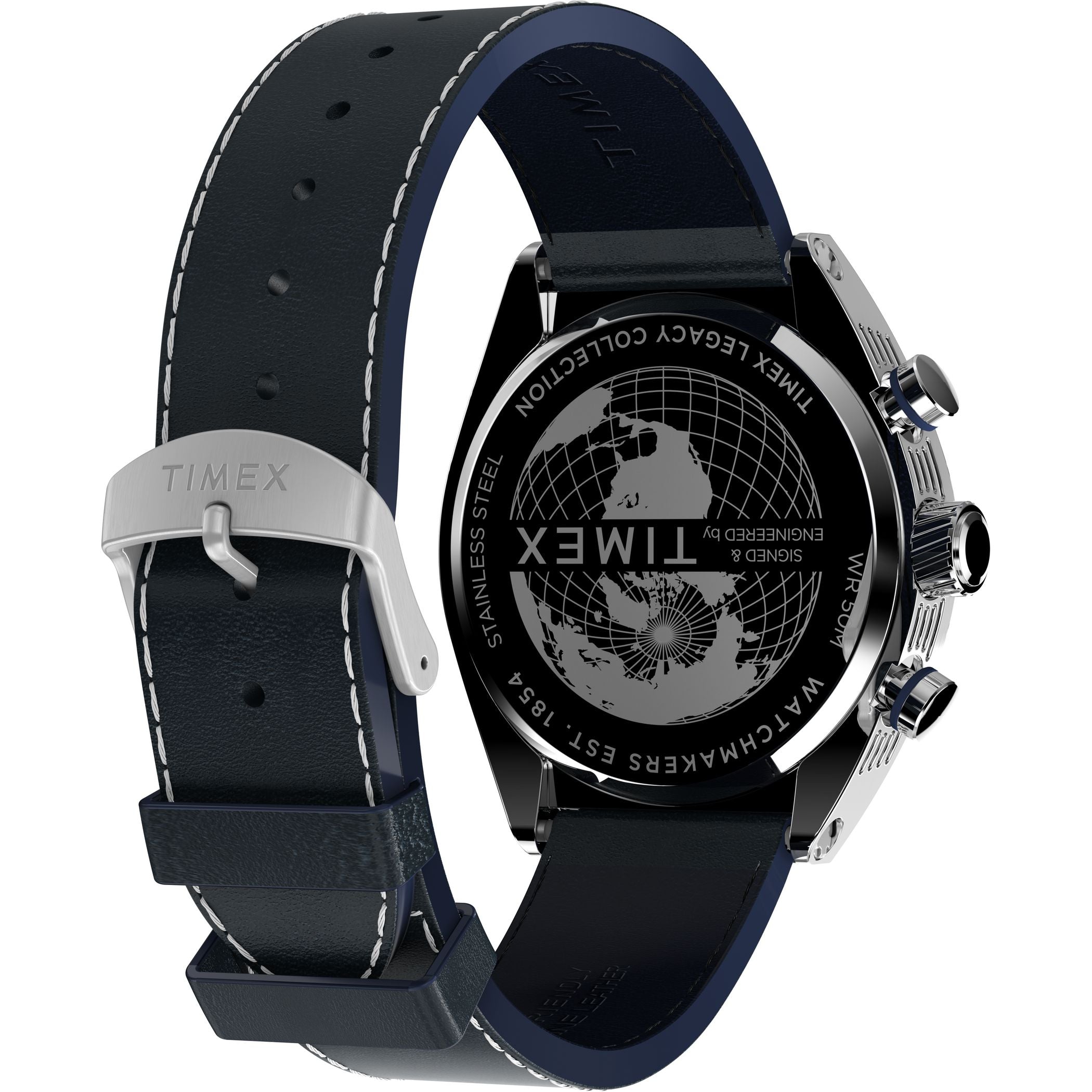 TW2W93500 Reloj Timex Legacy Tonneau Hombre Caucho Azul