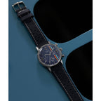 TW2W99000 Reloj Timex Marlin de hombre correa de cuero - Cuero Azul