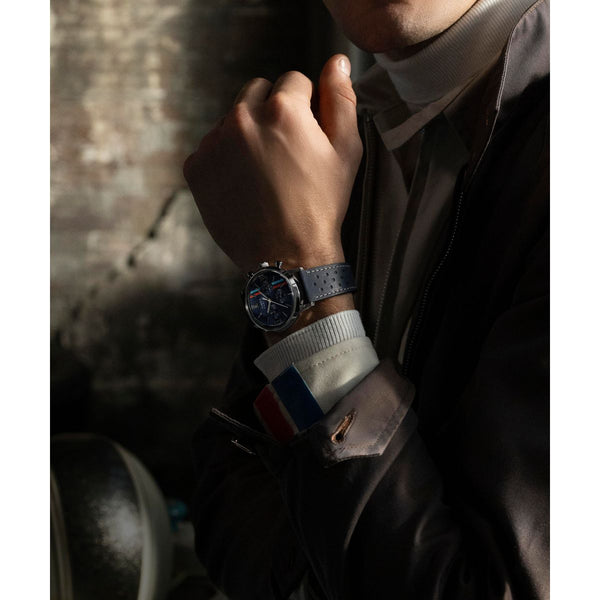 TW2W99000 Reloj Timex Marlin de hombre correa de cuero - Cuero Azul