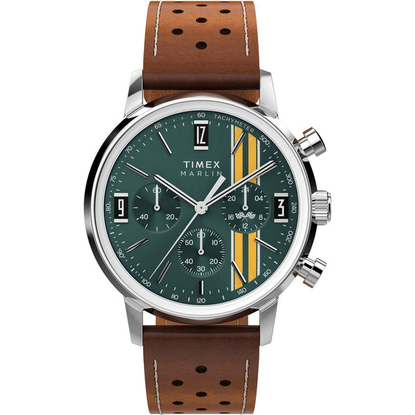 TW2W99100 Reloj Timex Marlin de hombre correa de piel - Cuero Marrón