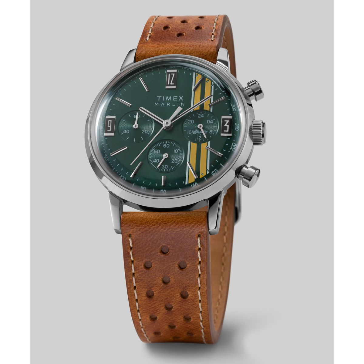 TW2W99100 Reloj Timex Marlin de hombre correa de piel - Cuero Marrón