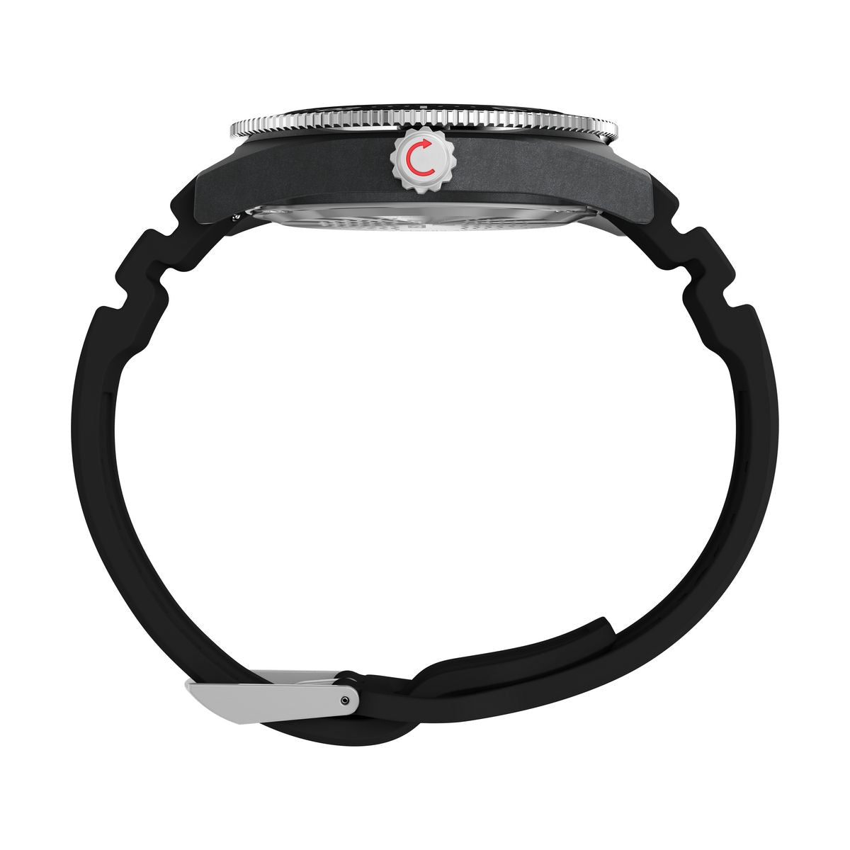 TW2Y02200 Reloj Timex Deepwater de hombre correa de caucho - Resina Negro