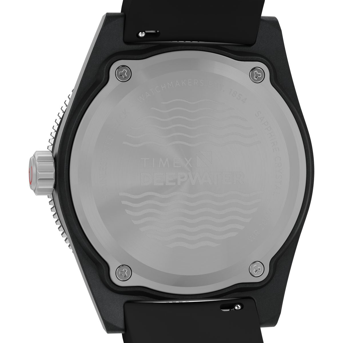 TW2Y02200 Reloj Timex Deepwater de hombre correa de caucho - Resina Negro