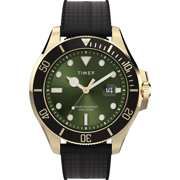 TW2Y05300 Reloj Timex Harborside Hombre Dorado Verde Oliva