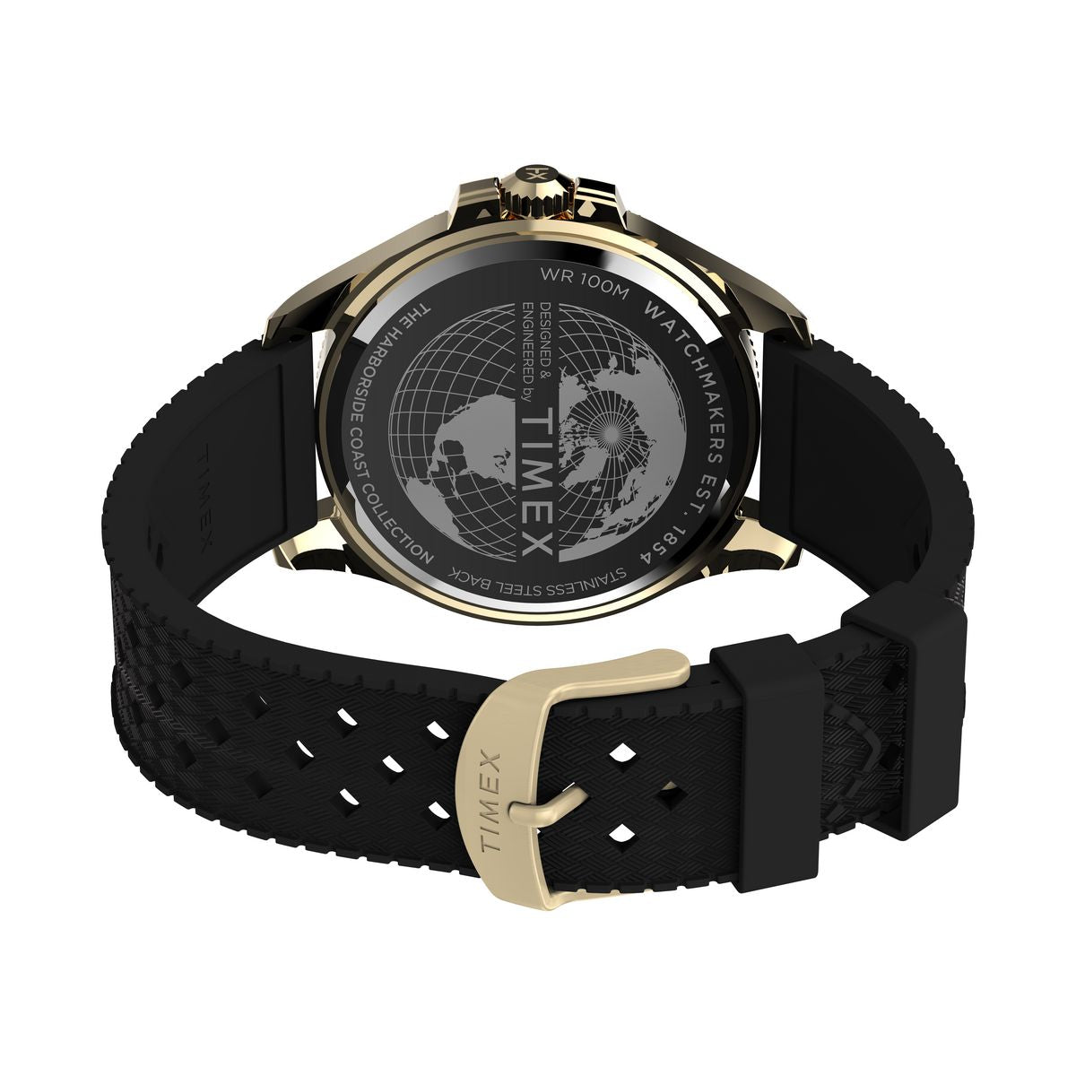 TW2Y05300 Reloj Timex Harborside Hombre Dorado Verde Oliva