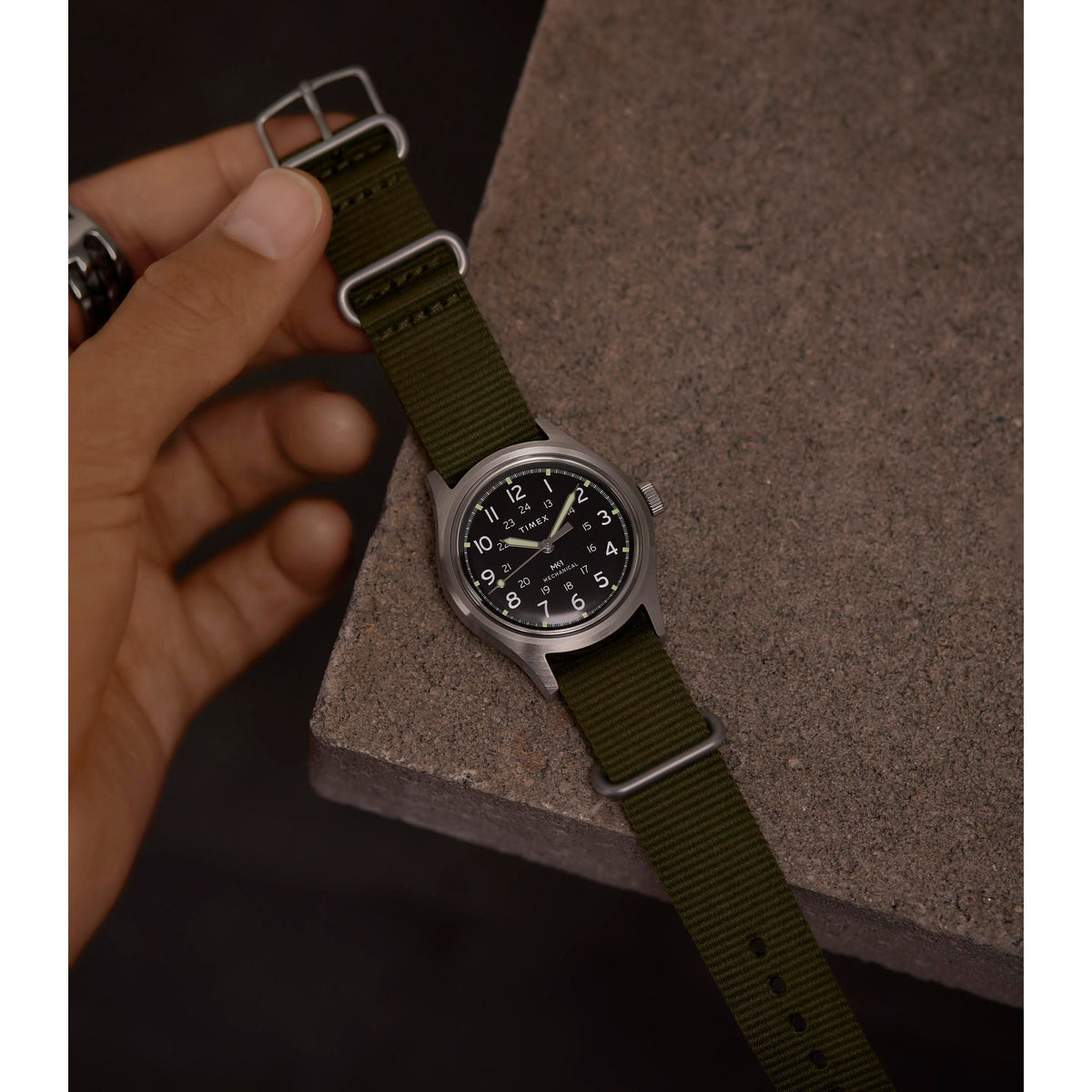 TW2Y07900 Reloj Timex MK1 de caballero correa de tela - Tela Verde