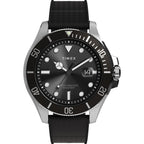TW2Y09200 Reloj Timex Harborside de hombre pulsera de caucho - Resina Negro