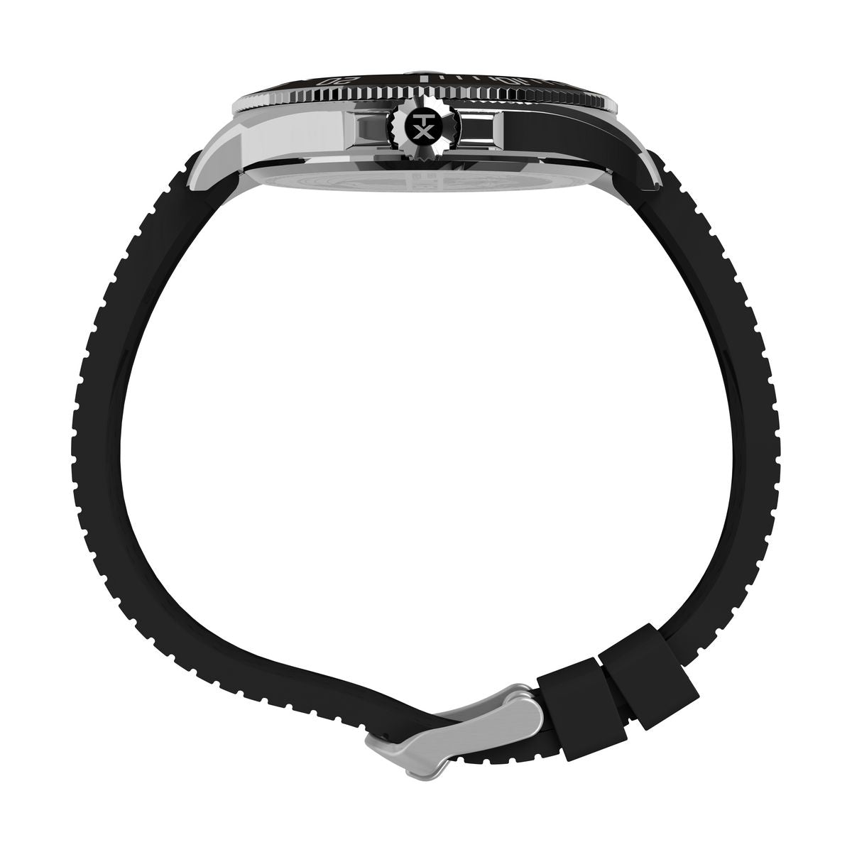 TW2Y09200 Reloj Timex Harborside de hombre pulsera de caucho - Resina Negro