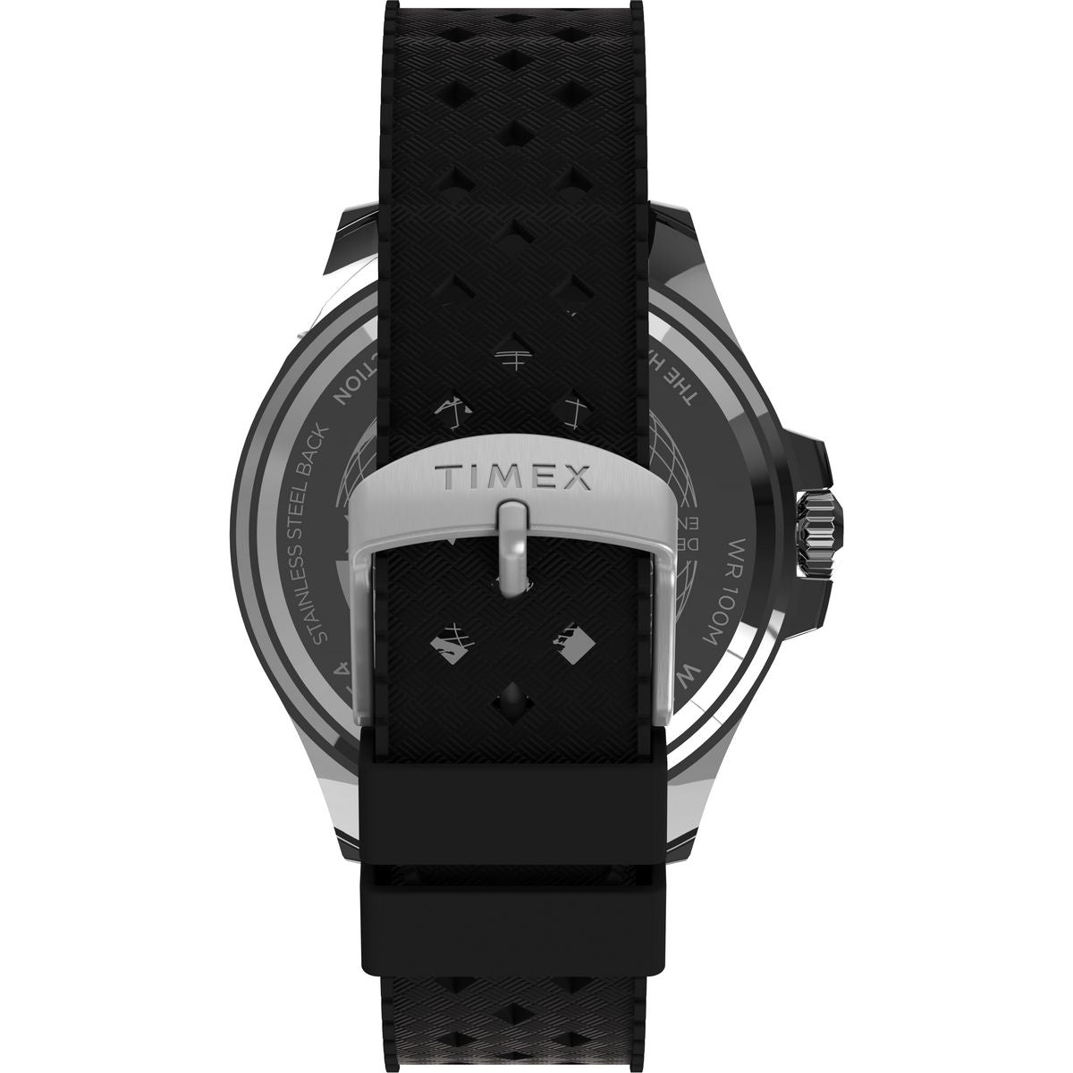 TW2Y09200 Reloj Timex Harborside de hombre pulsera de caucho - Resina Negro