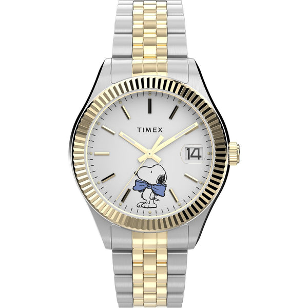 TW2Y11100 Reloj Timex Peanuts de hombre correa de metal snoopy - Acero Inoxidable Bicolor